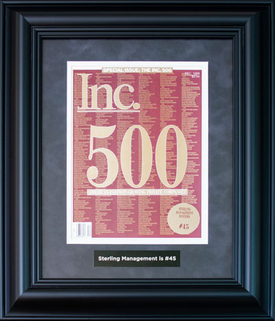Sterling Practice Management Glendale, CA Inc 500 Award